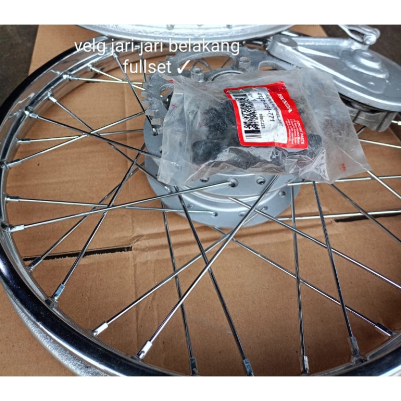 velg felek jari² std belakang full set Astra grand legenda supra x revo pnp { sesuai iklan }