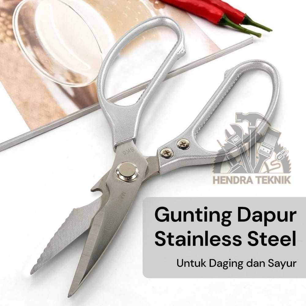 

GUNTING KAIN 8" HEAVY DUTY GUNTING KERTAS GUNTING KULIT DAGING TULANG SERBAGUNA HI QUALITY TOP GRADE