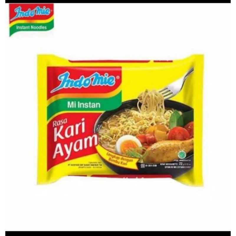 

mie indomie instan kari ayam kuah