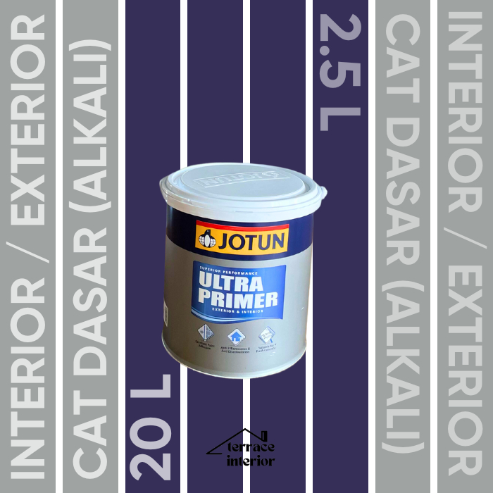 Cat Dasar (alkali) Ultra Primer Jotun 2.5 L Interior &amp; Eksterior