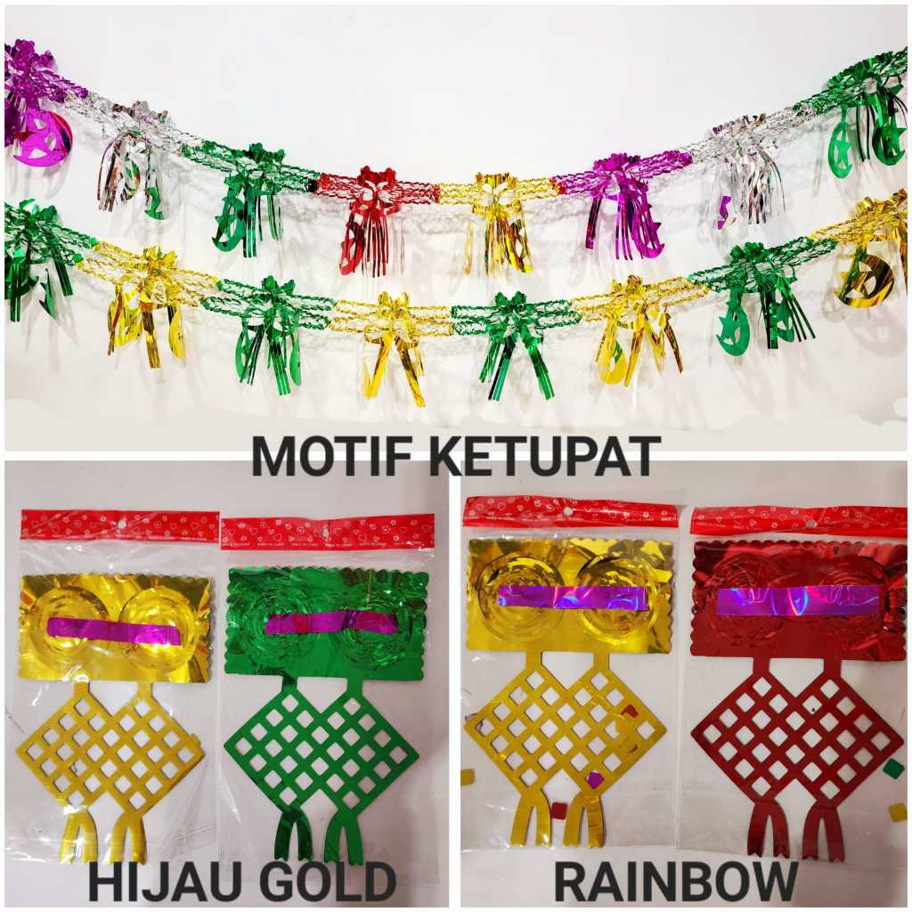 

Garland Tarik Idul Fitri Termurah Slinger Tinsel Garland Foil Lebaran Ornamen Idul Fitri Grosir Harga Termurah