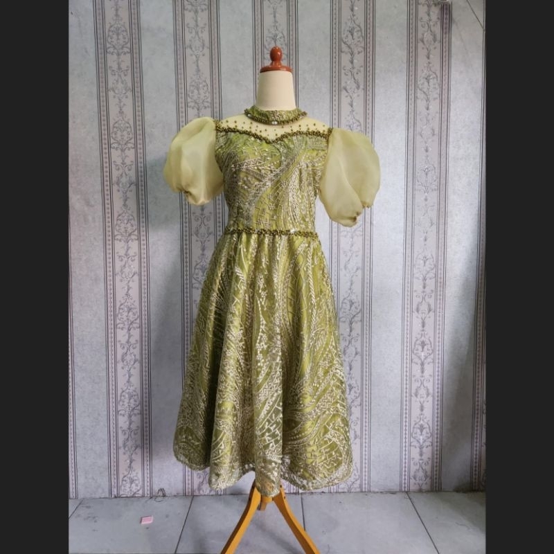 Midi dress pesta party murah / baju penyanyi singer