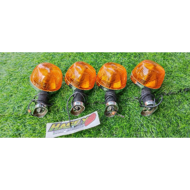 lampu sein riting reteng gl100 tua bulat original baru