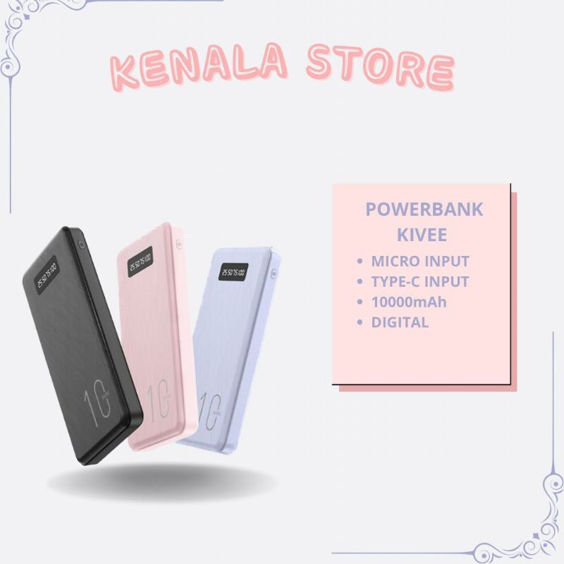 POWERBANK KIVEE 10000mAh