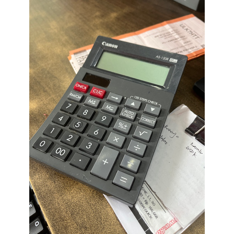 

Calculator Canon tahan lama baterai ga pernah habis