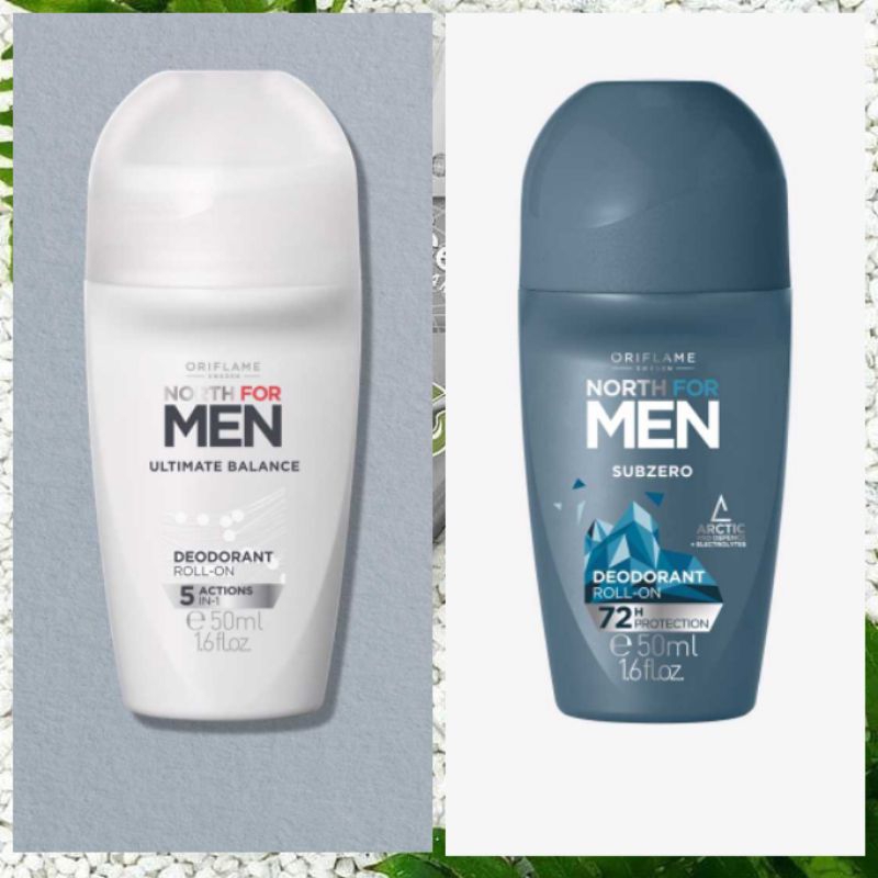RB North For Men Ultimate Balance Deodorant Roll on/North For Men Subzero Deodorant Roll on/North