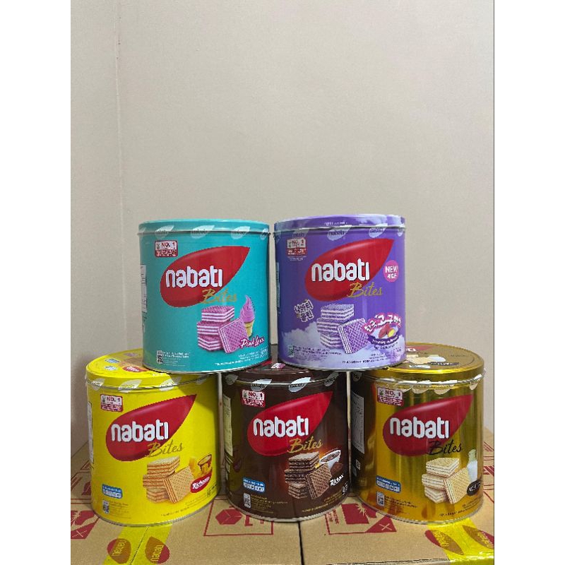 

Nabati wafer kaleng / wafer nabati bites 300g