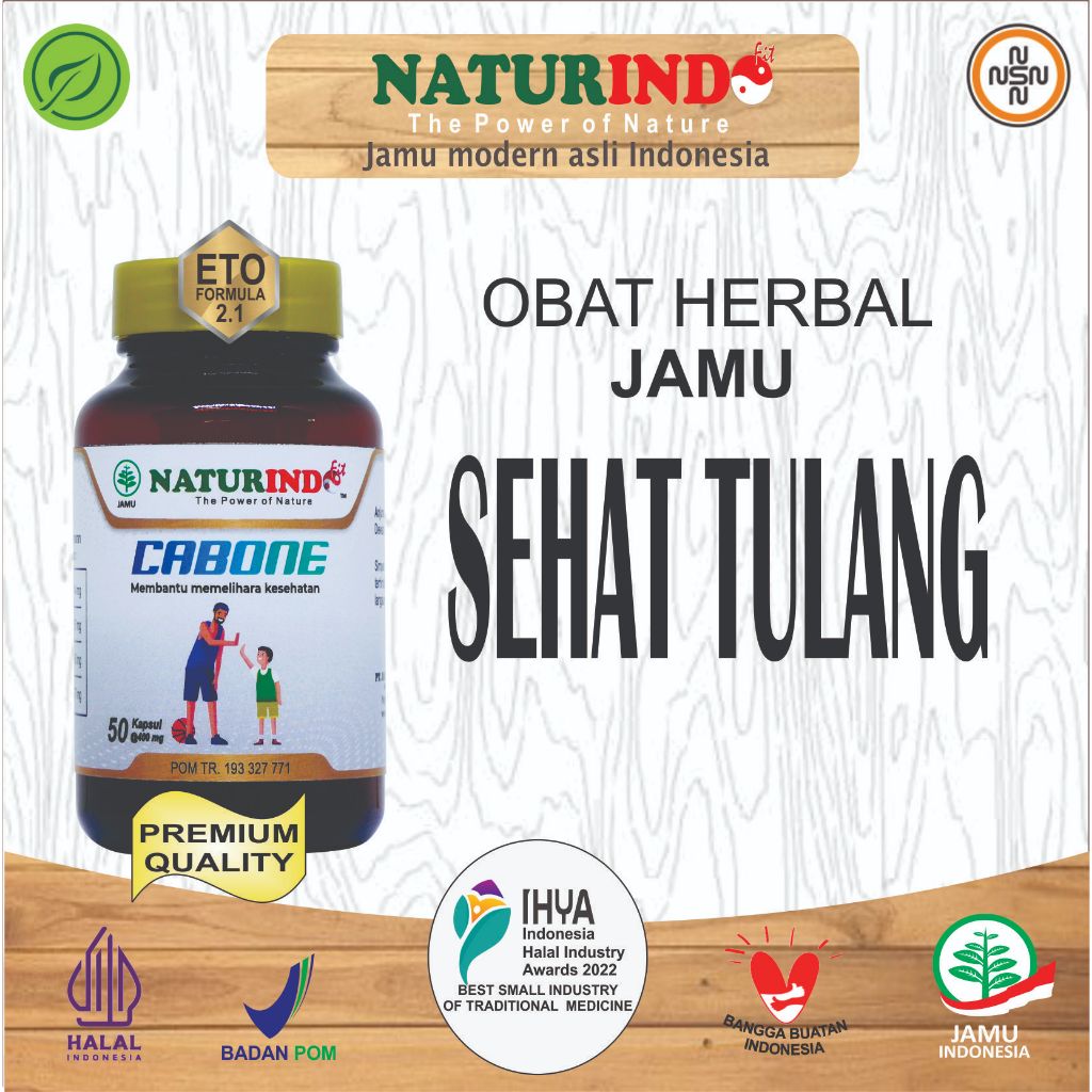 CABONE OBAT HERBAL NUTRISI KALSIUM  PEMULIHAN PATAH TULANG DAN TULANG RETAK
