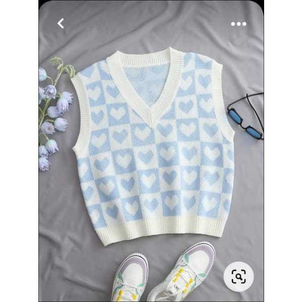 ROMPI VEST LOVE / ROMPI RAJUT WANITA / ROMPI VEST RAJUT / VEST LOVE