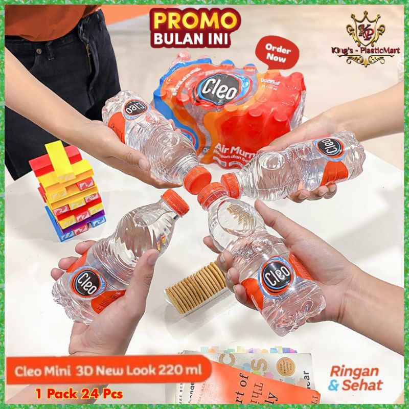 

Cleo Air Murni Smart Mini Botol 220 ml 1 pack ( 24 Pcs )/ (NB : Beli 4 Pack Lebih Murah)