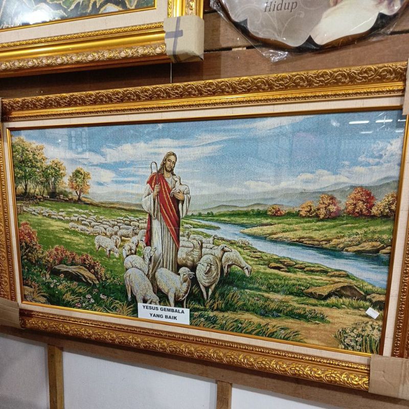 pajangan yesus gembala yang baik