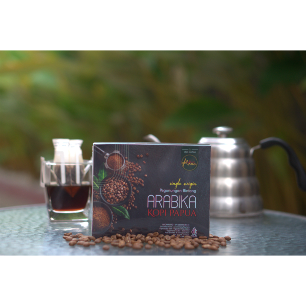 

Kopi Arabika Papua Pegunungan Bintang Drip Coffee Bag | Kopi Papua Drip Arabika Single Origin Siap Seduh