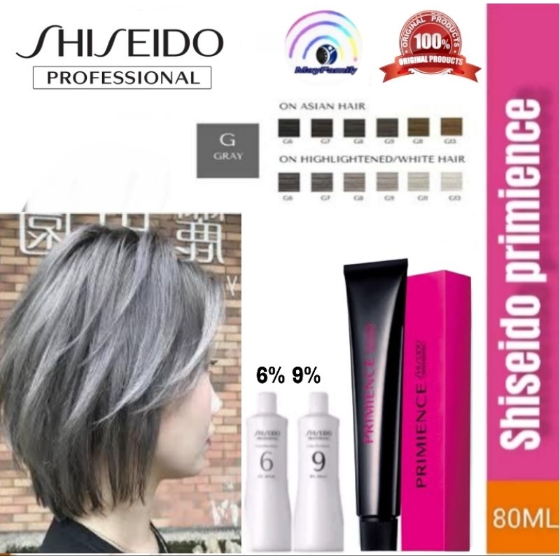 Hair Color Shiseido Primience G Grey + Oxydant Pewarna Rambut