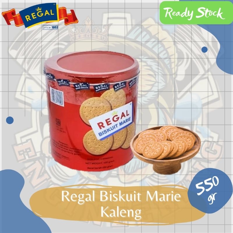 

PROMO Spesial Lebaran‼️REGAL Biskuit Marie Kaleng 550g