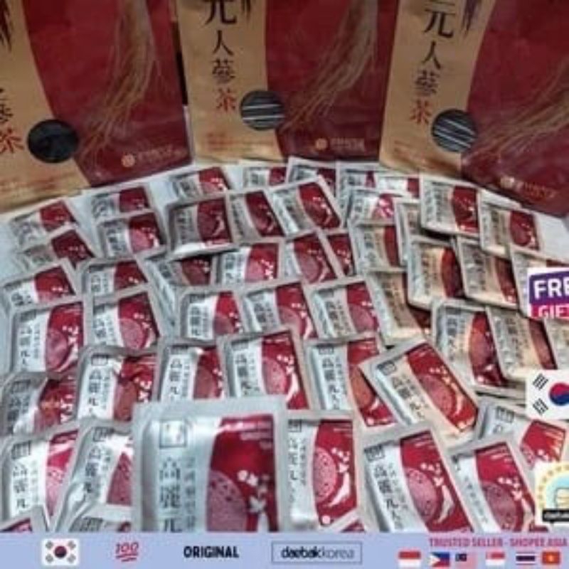 

PER BOX isi 100 Korean One Red Ginseng Tea Korea 3gr