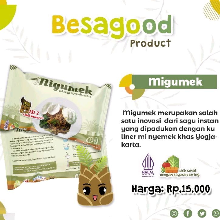 

Besagood Mi Sagu Nyemek 90 Gram