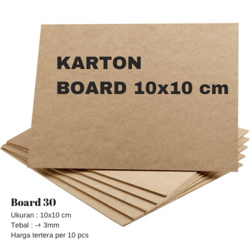 

Karton Board 10x10 cm Board 30 10 pcs