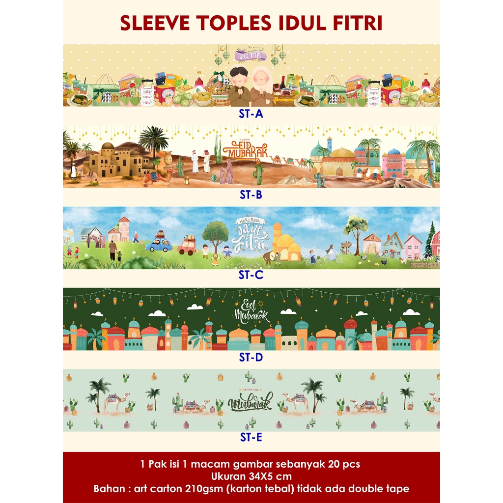 

Sleeve Paper Belt Paper Ring Toples Idul Fitri