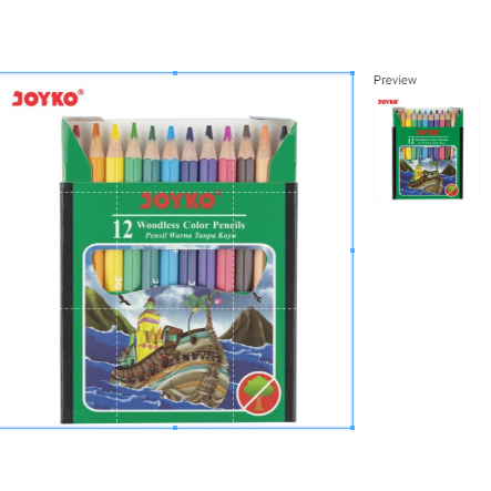 

CP-107 Pensil Warna Joyko 12 Warna Pendek