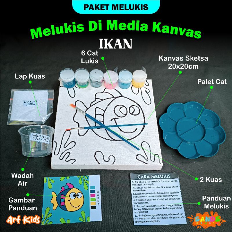 

Paket Melukis Kanvas Tema Ikan