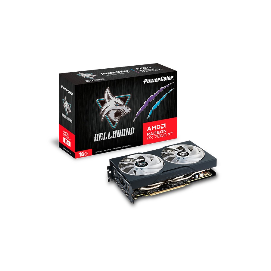 PowerColor Radeon RX 7600 XT 16GB Hellhound
