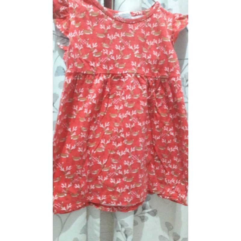 dress anak perempuan import 1 tahun