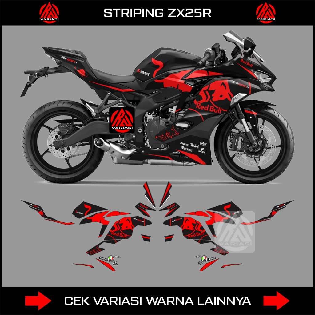 STRIPING STICKER NINJA ZX25R / DECAL KAWASAKI NINJA ZX 25R