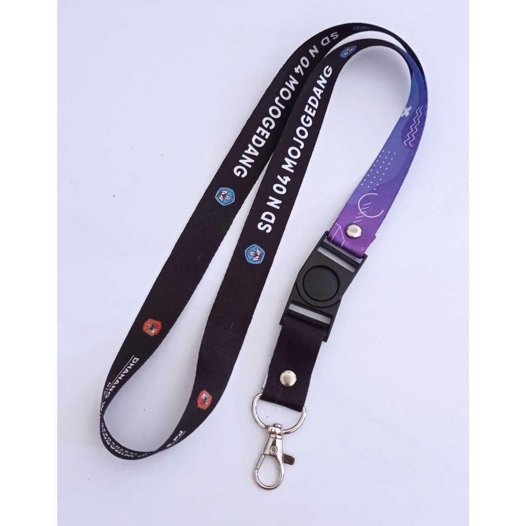

TALI LANYARD CUSTOM PRINTING 2,5CM CETAK 2 SISI / TALI ID CARD PRINTING DUA SETENGAH CM CUSTOM DESAIN