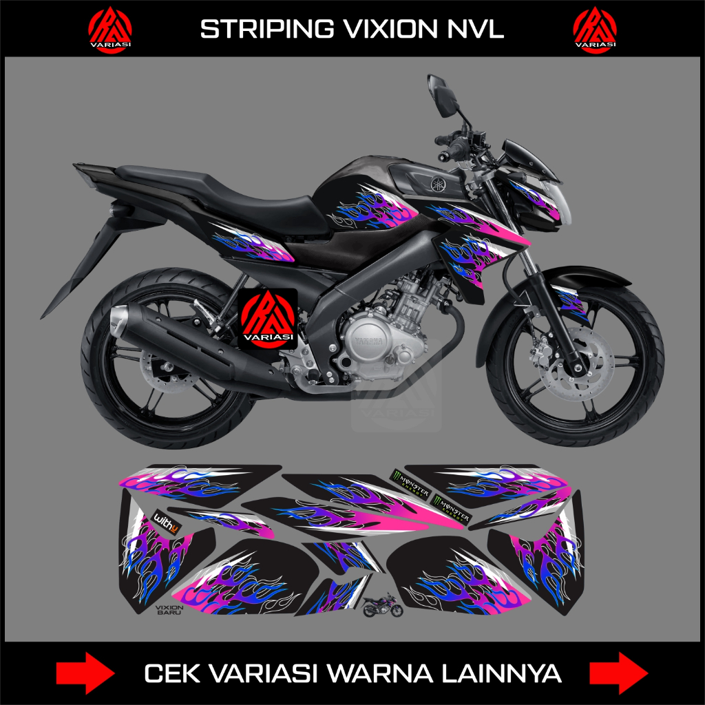 STRIPING STICKER NEW VIXION NVL 2014 / DECAL YAMAHA VIXION NVL 2014