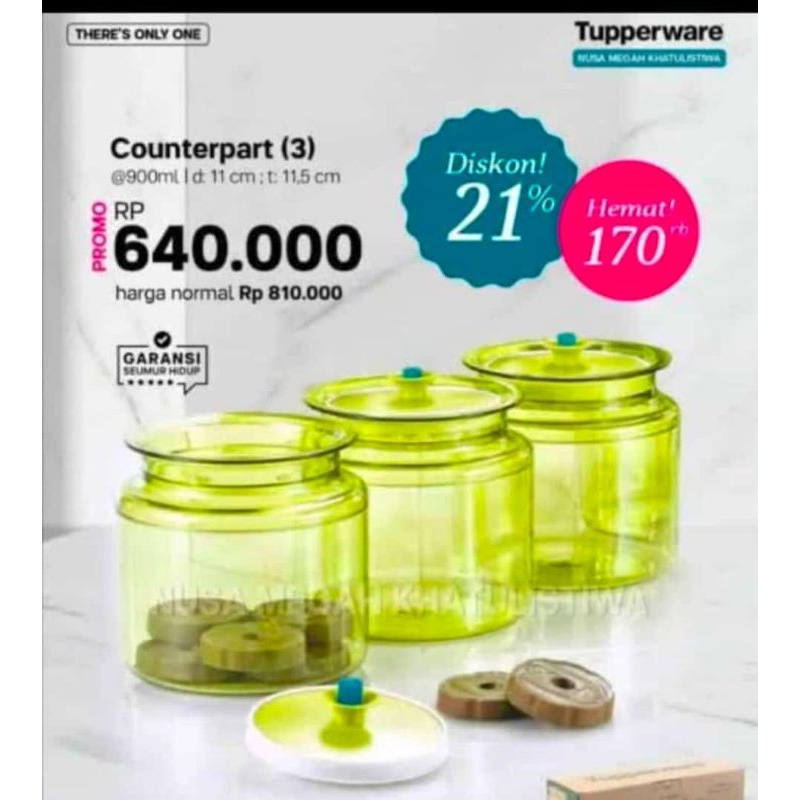 Promo Toples kristal Tupperware