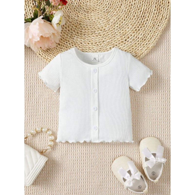 JENNIE SAKURA 1-5 Tahun Baju Anak Perempuan Atasan Rib Knit Premium / Kaos Anak Knite Baju Anak Rib