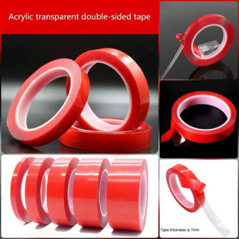 Double Tape Acrylic 5cm x 3m Bening Transparan Dabeltip Akrilik Anti Air Perekat Dua Sisi Doubletip