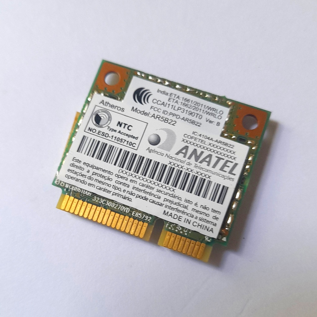 Wifi Bluetooth Combo card Atheros AR5B22
