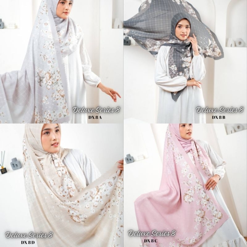 Deluxe Series 8  jilbab segi empat by Hiyaku