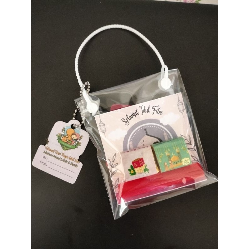 

mini hampers coklat dadu lebaran THR coklat tenteng termurah