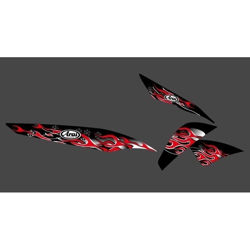 STRIPING STICKER TRANSPARAN MIO SPORTY SMILE ARAI