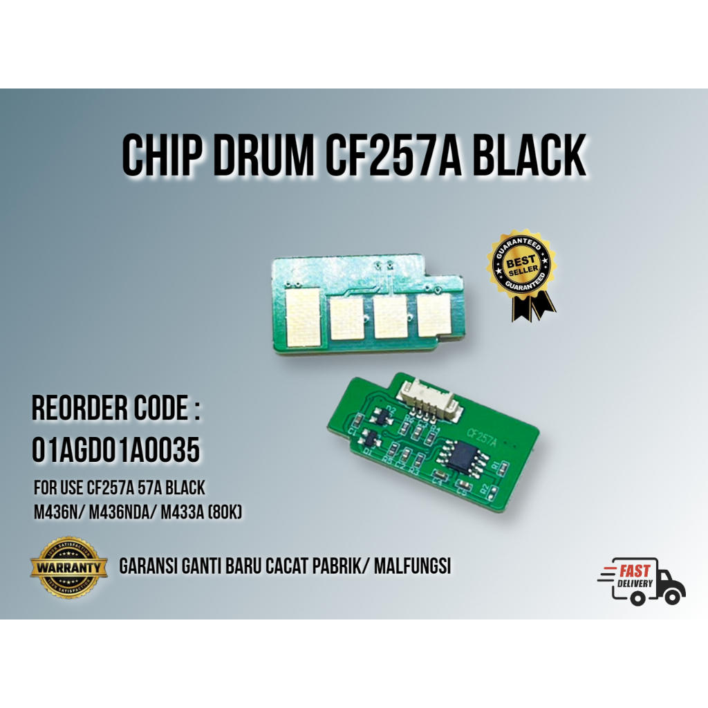 CHIP DRUM BAG HITAM HP MONO CF257A Drum