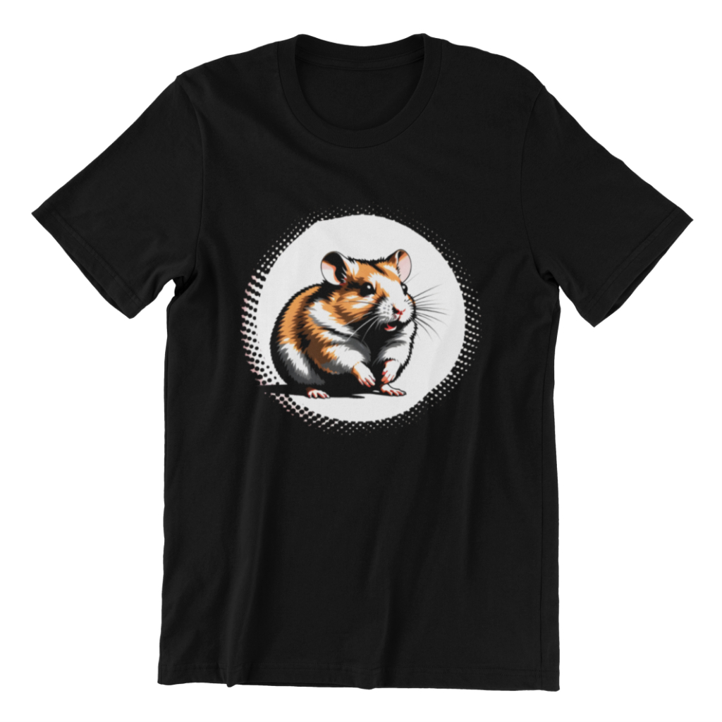 BA205 Kaos Hamster Lovers - Halftone - Pet Hamster - Combed 30s