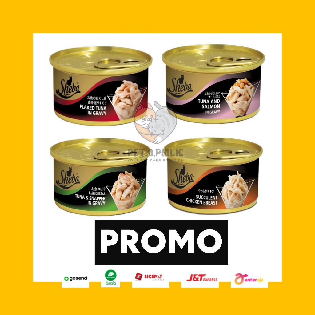 Sheba Kaleng Makanan Kucing Basah Can 85 gr