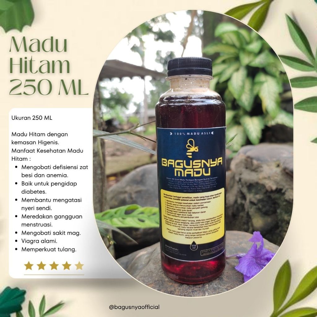 

MADU HITAM ASLI 100% (250ML)