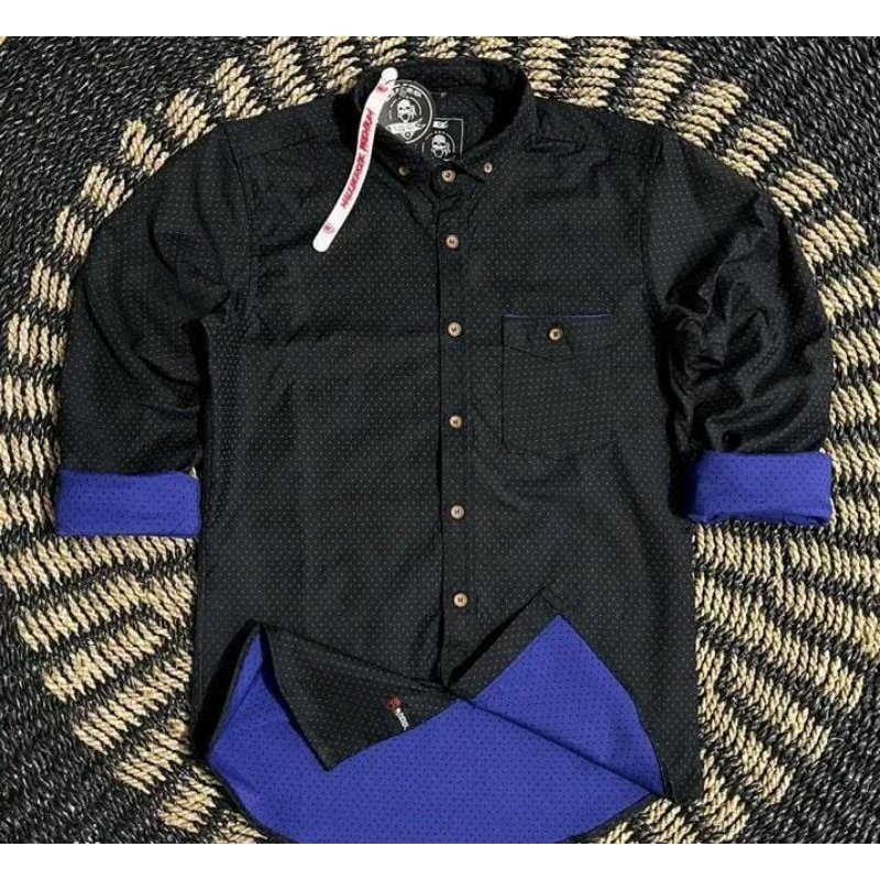 ( COD ) KEMEJA FLANNEL PRIA LENGAN PANJANG PREMIUM MALEBE ROCK