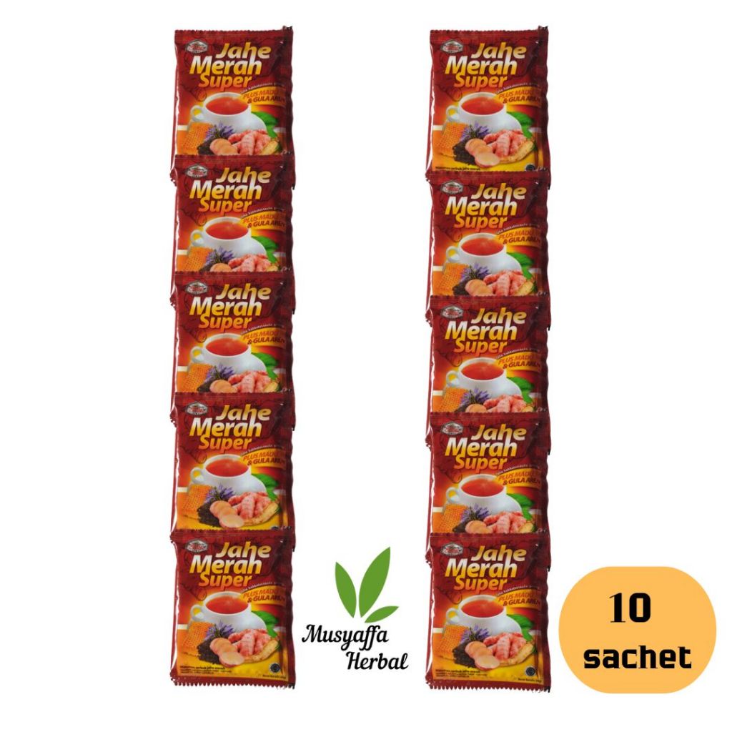 

Jahe Merah Ratu Lebah 1 Renceng 10 sachet