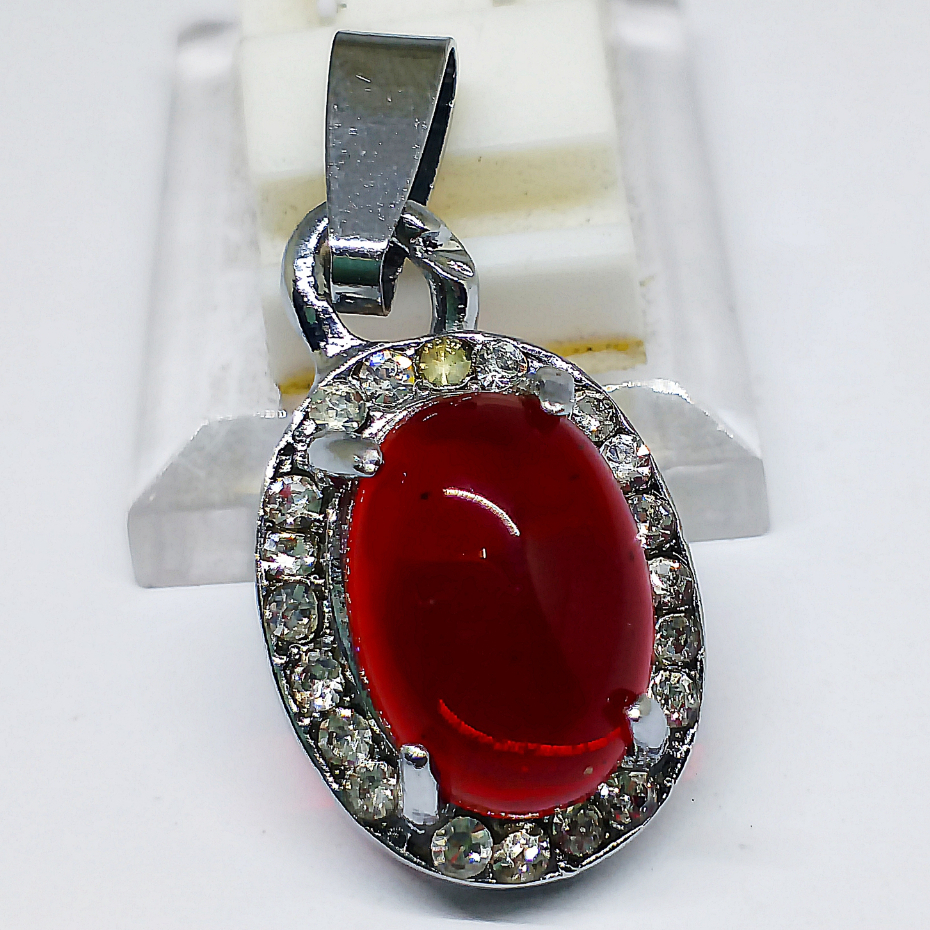 Liontin Batu Merah Siam Size Mini