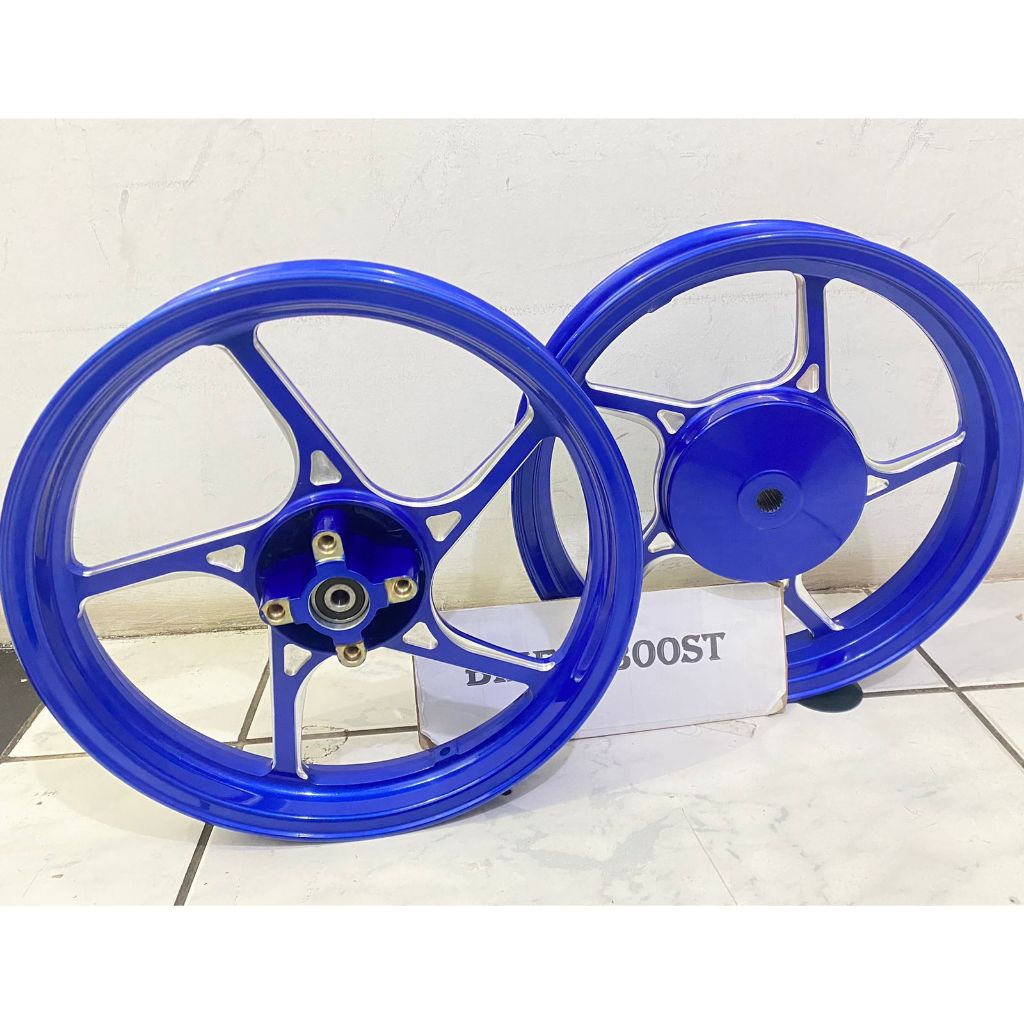 VELG SPRINT PRIME MIO MODEL ENKEI P5 VROSSI RING 14 BLUE METALIC CHROME