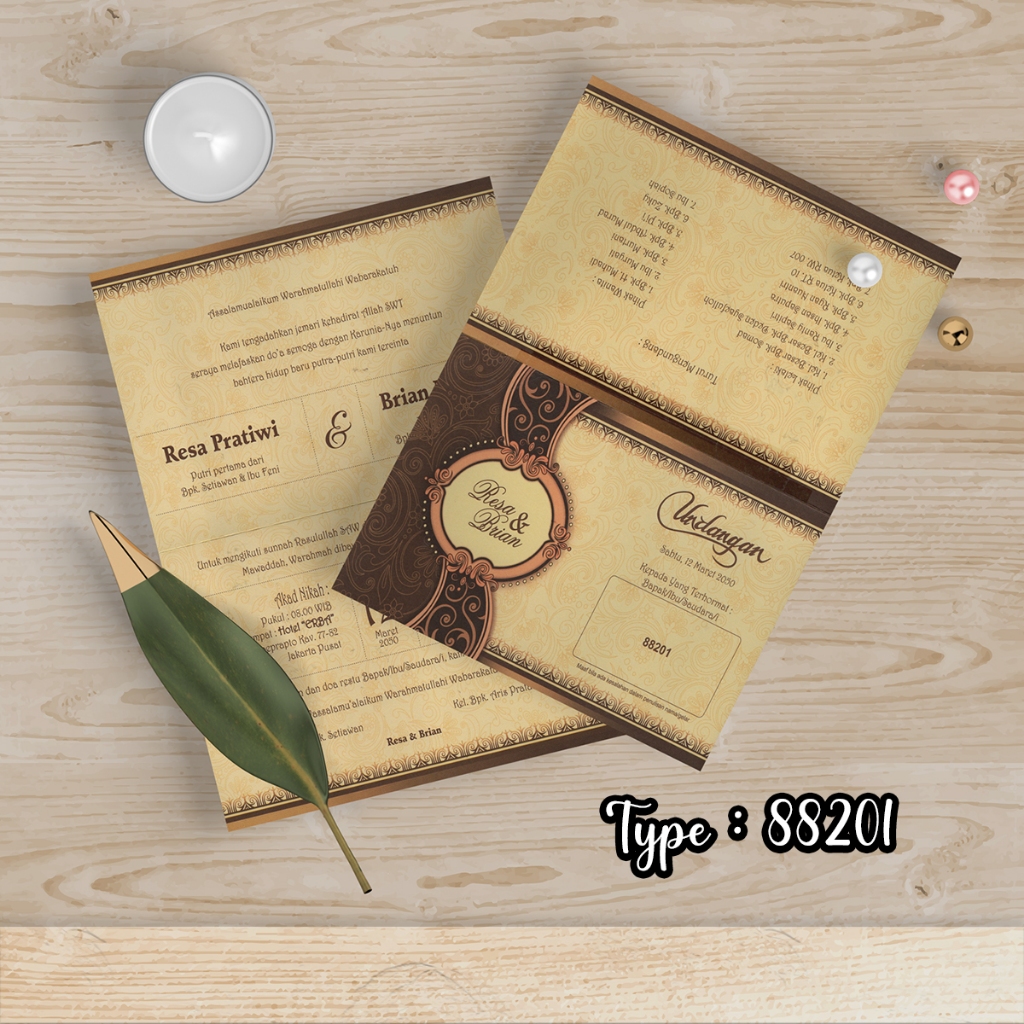 SURAT UNDANGAN ERBA TEMA 88201 LUX PREMIUM