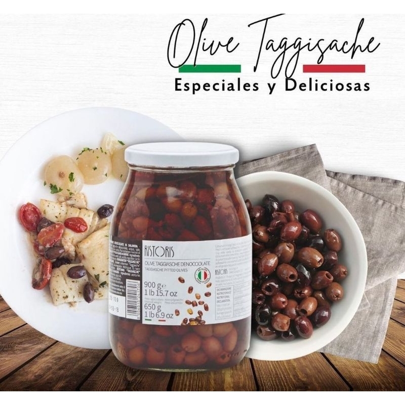 

Taggiasche Pitted Olives 650gr - Ristoris