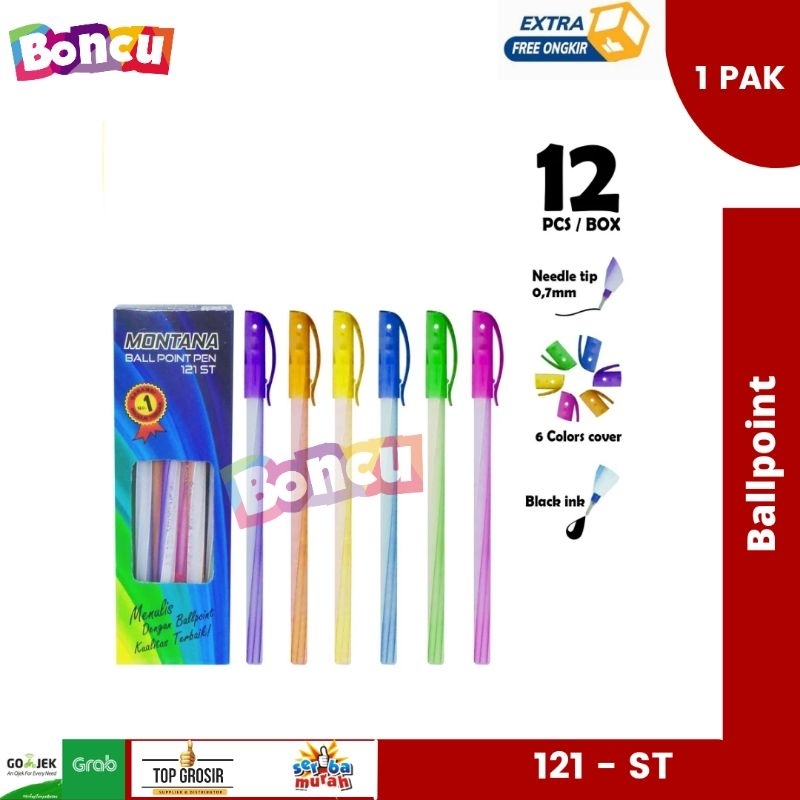 

Montana Montana BallPen / Pulpen / Ballpoint Murah / Pena Montana 121-ST alat tulis murah [ 1 PCS ]