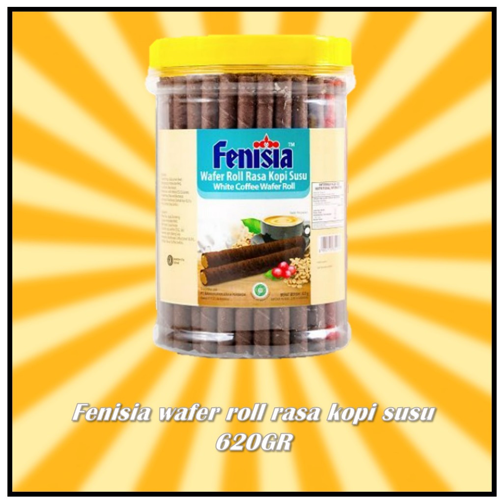 

Fenisia wafer roll rasa kopi susu 620GR