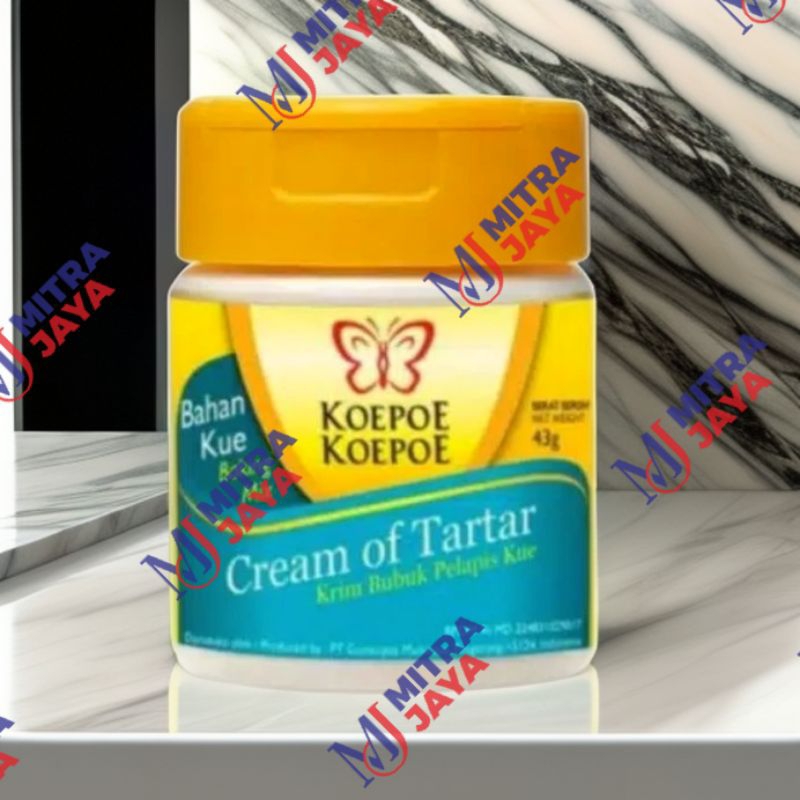 

Cream of tartar Koepoe Koepoe | Krim bubuk pelapis kue - 43gr