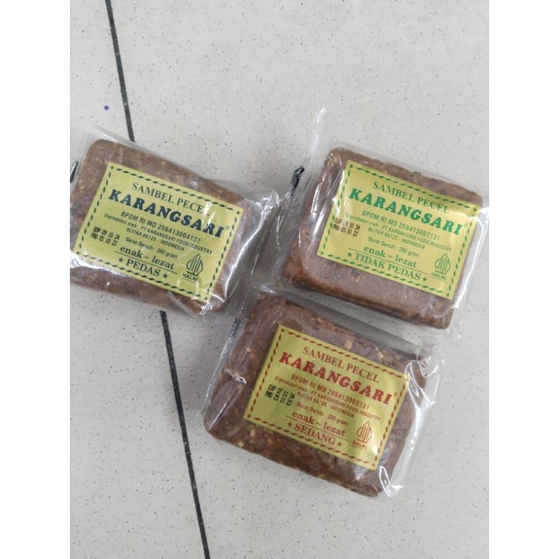 

Sambal Pecel KARANGSARI Pedas Sedang Tidak Pedas